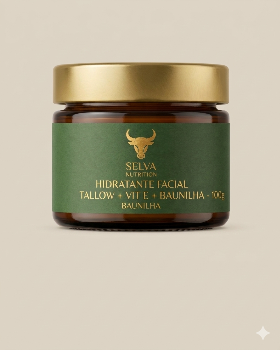 Hidratante Facial Tallow + Vitamina E + Baunilha